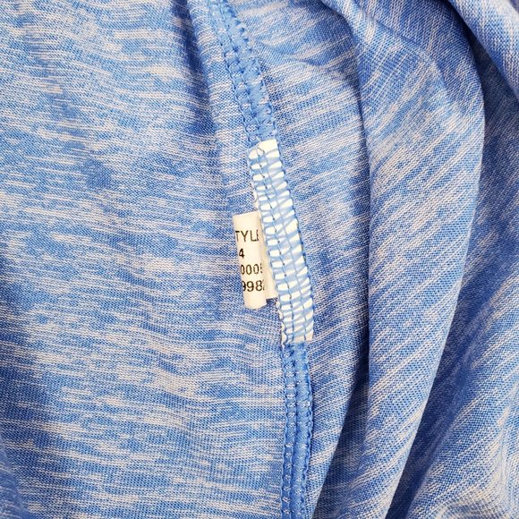 Under Armour Shirt Womens Large Blue Hoodie Loose Fit Heat Gear Hooded Athletic - Picture 6 of 9